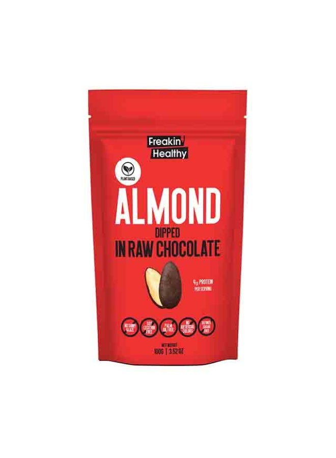 Freakin Healthy Chocolate Coated Nuts, Roasted Almond - 100g, UAE - Image 1