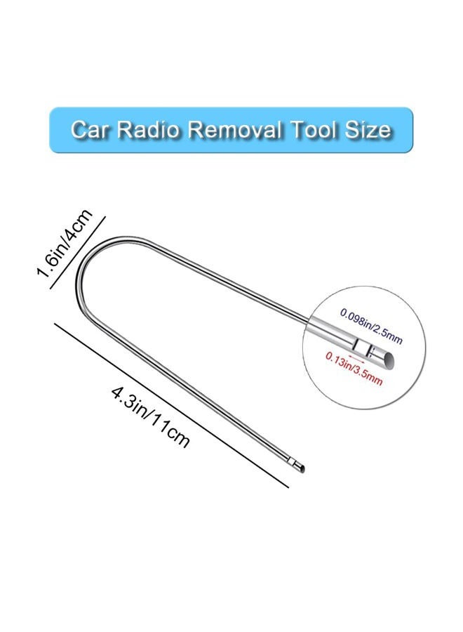 YIENAKFUN Automotive Car Radio Removal Pry Tool Kit U-Shaped for Disassembly of Most Car CD Audio Frequency Converter Stainless Steel 4PCS - Image 3