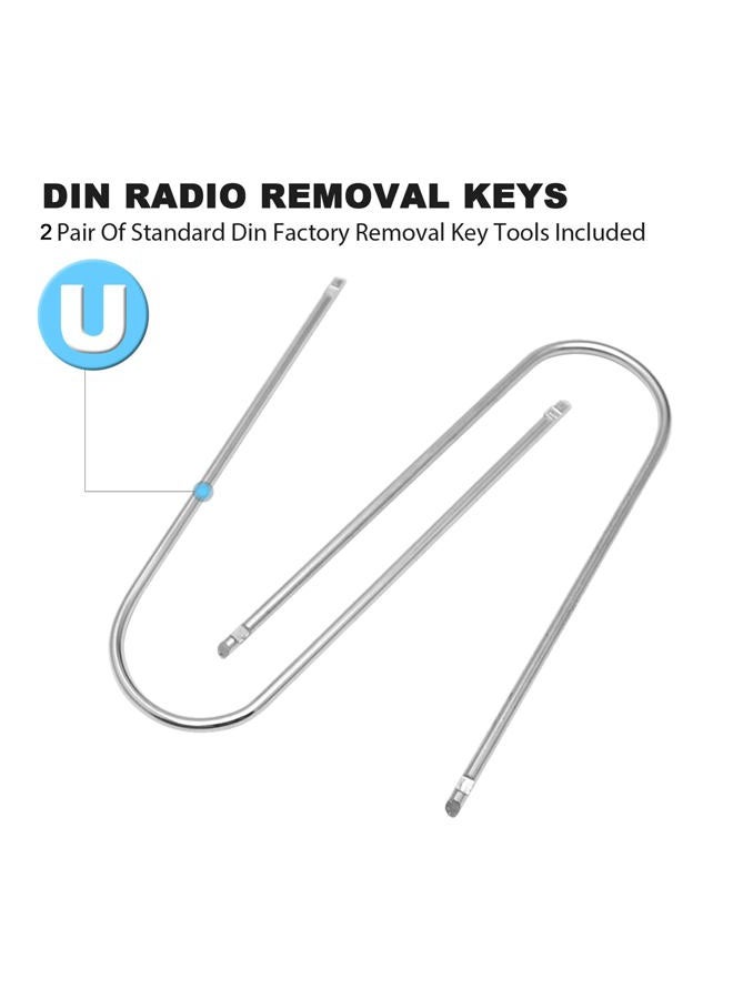 YIENAKFUN Automotive Car Radio Removal Pry Tool Kit U-Shaped for Disassembly of Most Car CD Audio Frequency Converter Stainless Steel 4PCS - Image 5