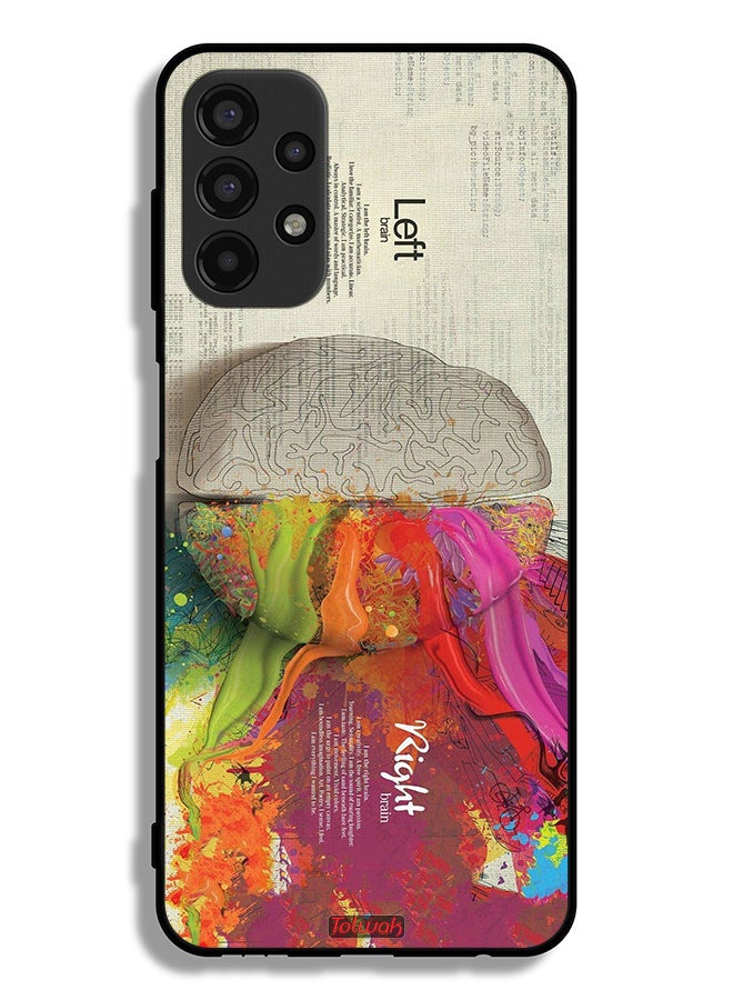Tolwak Samsung Galaxy A13 4G Protective Case Cover Abstract Brain Science Artwork - Image 1