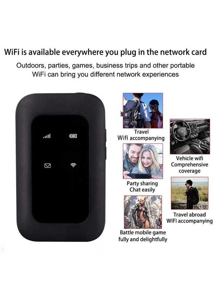 Generic - Portable USB 4G Plus LTE-Advanced Mobile Hotspot Router MF680s, 4G USB Modem WiFi Router 150Mbps with SIM Card Slot Hotspot Pocket Mobile WiFi - Image 1