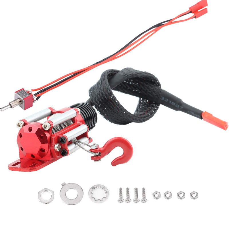Tbest RC Crawler with Winch Controller 110 Scale RC Car Model Vehicle Accessory for OffRoad Enthusiasts and Hobbyists - Image 4