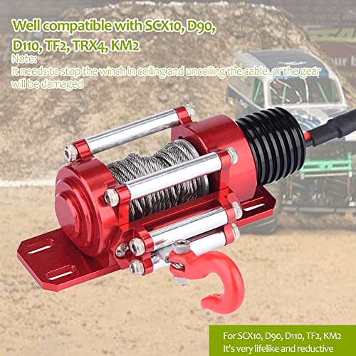 Tbest RC Crawler with Winch Controller 110 Scale RC Car Model Vehicle Accessory for OffRoad Enthusiasts and Hobbyists - Image 5