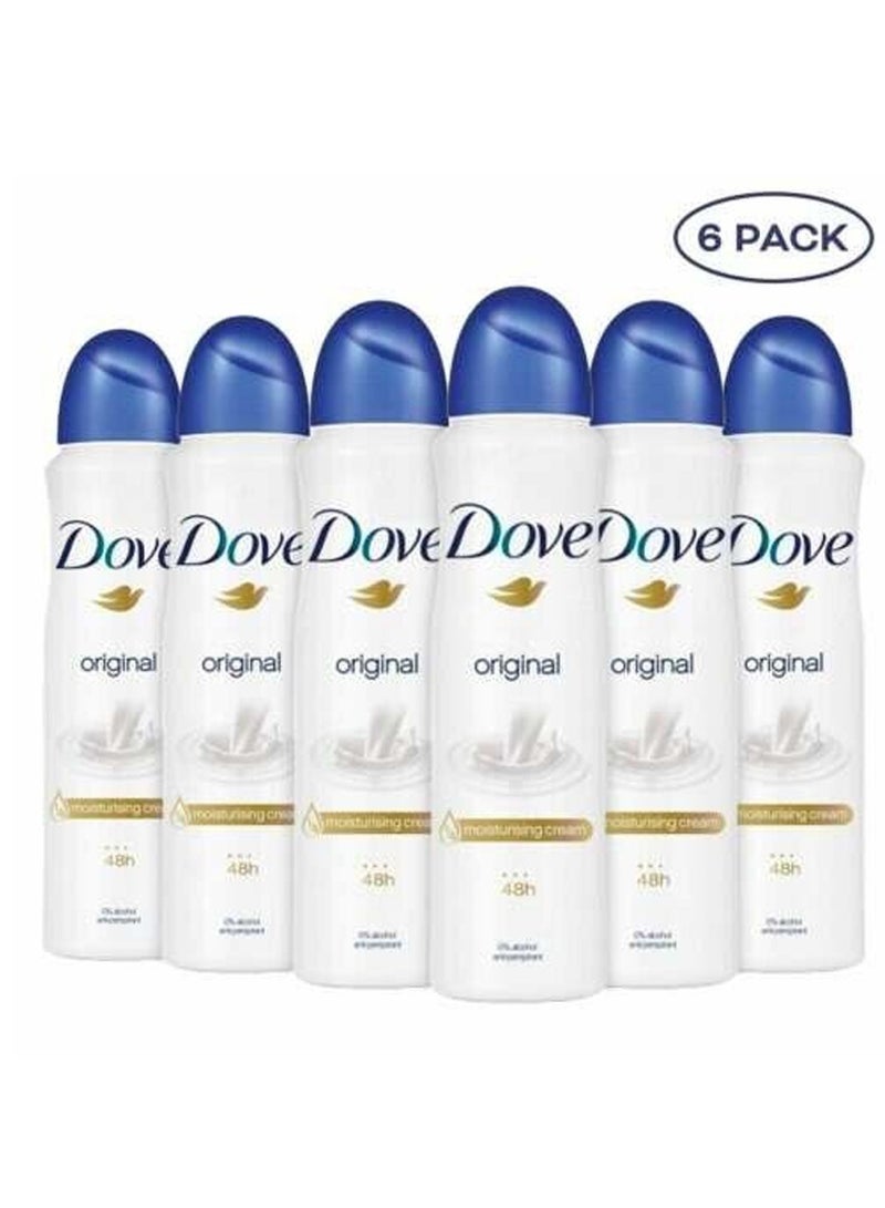 دوف بخاخ مزيل للعرق، عبوة من 6 قطع، 150 مل - Image 1