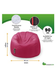 ANDERSON Anderson Medium Waterproof Comfortable Bean Bag Relaxing Chair Colour  - Image 3