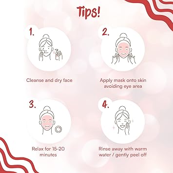 7th Heaven Glitter Easy PeelOff Mask with Pressed Pomegranate Squeezed Blueberries and Crushed Cranberries to Remove Dirt and Grime Ideal for Normal Combo Oily Skin - Image 3