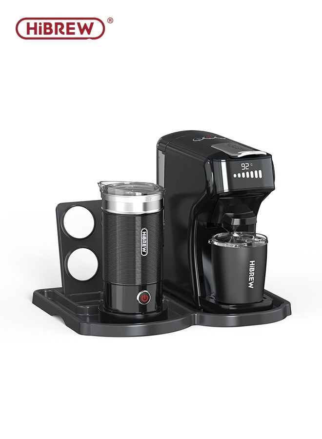 HiBREW HiBREW 6in1 Capsule Coffee Machine Hot/Cold Variety Espresso Cafetera Cappuccino Milk Frother Frothing Foamer H1B M1A  - Image 1