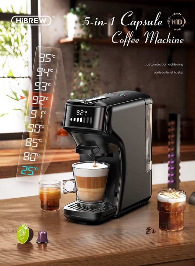 HiBREW HiBREW 6in1 Capsule Coffee Machine Hot/Cold Variety Espresso Cafetera Cappuccino Milk Frother Frothing Foamer H1B M1A  - Image 3