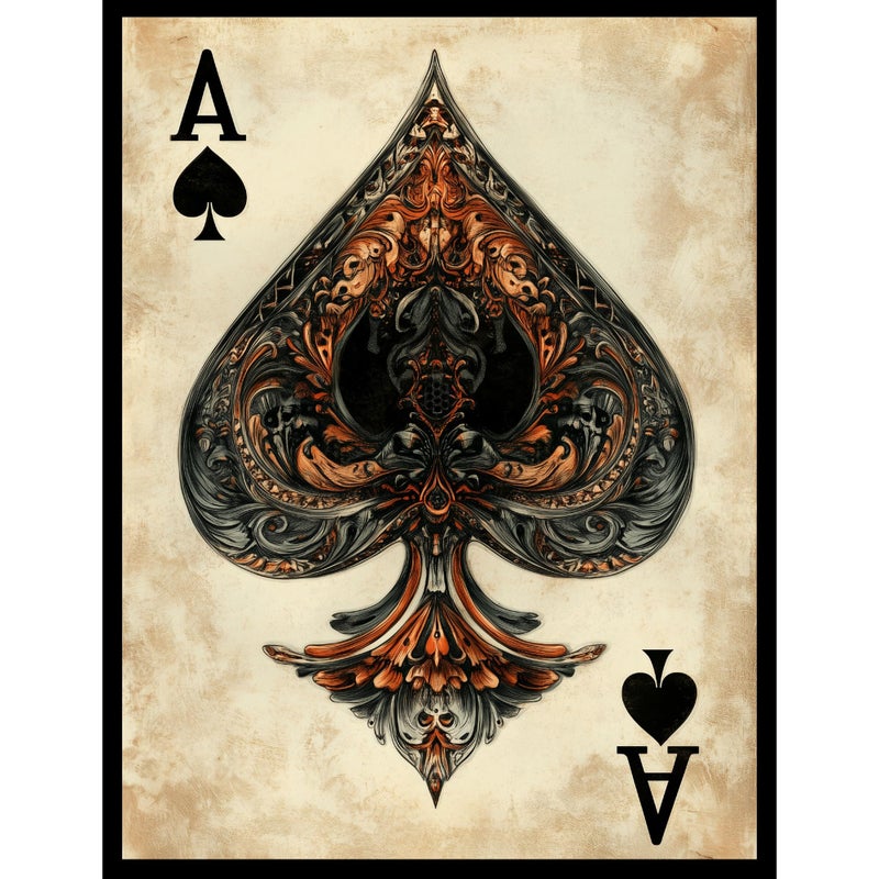 Realm Guard 100ct Matte TCG/MTG Card Art Sleeves (Ace of Spades) - Image 1
