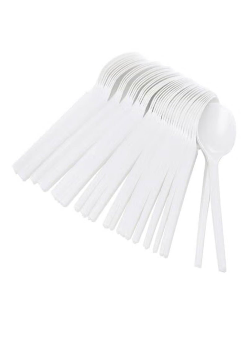 Hotpack 50-Piece Disposable Dessert Spoon Set - Image 2