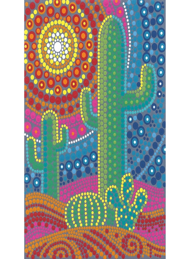 Dimensions Southwest Cactus Acrylic Dot Painting Kit for Adults and Kids, Multicolor - Image 4