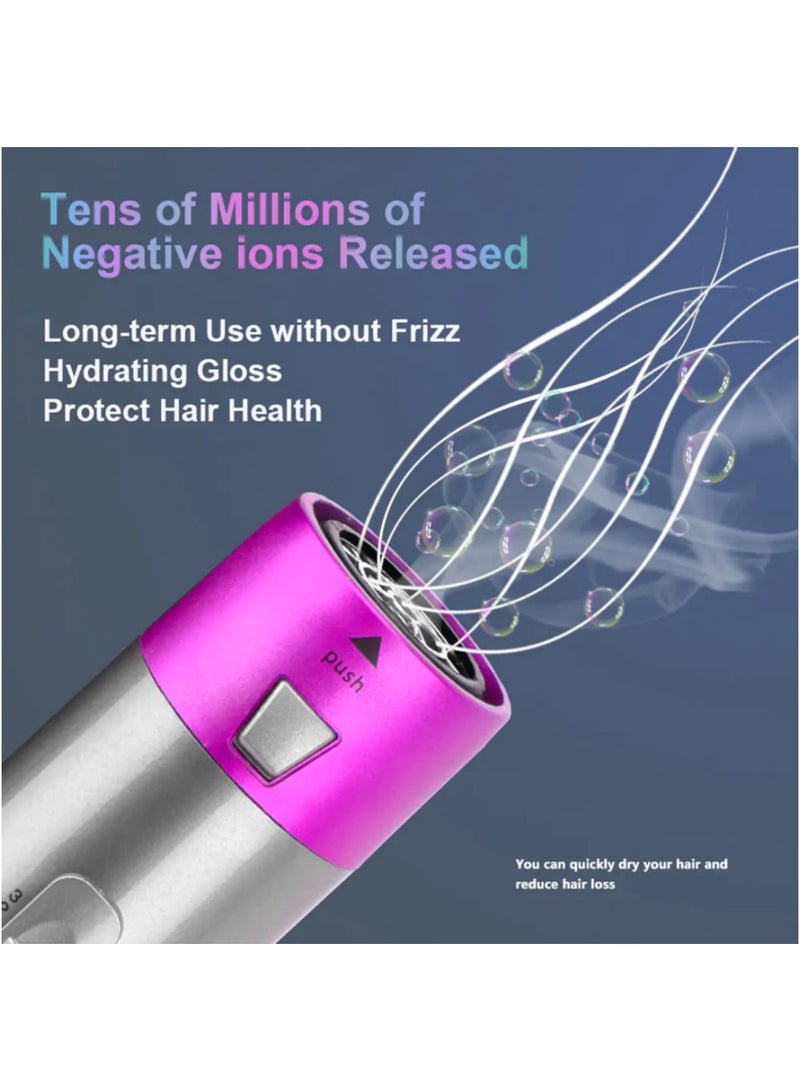 Generic 5-in-1 Hair Styler – Blow Dryer, Straightener, Curler, Volumizer & Detangler with 5 Interchangeable Attachments  - Image 4
