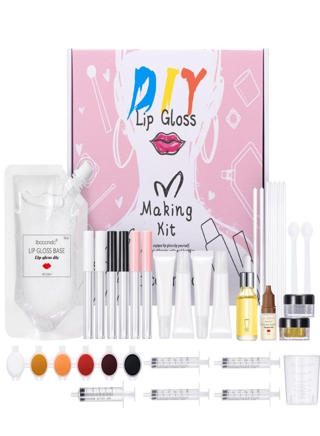 JEMPET DIY Lip Gloss Making Kit - Moisturizing Lip Stain Handmade Set Fun Makeup Gift Set for Women Girls - Image 1