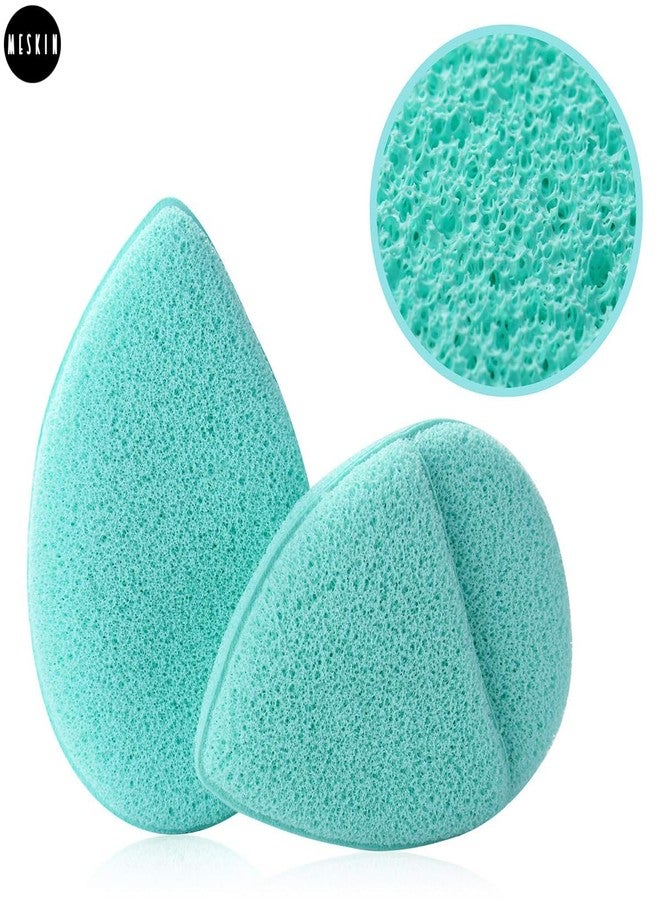 MeSkin Facial Cleansing Sponges - Deep Pore Cleansing, Blackhead Removal, Exfoliation - Drop Shape Puff, All Skin Types, Reusable, Eco-Friendly Skincare Tools (Multicolor, Pack of 1) - Image 3