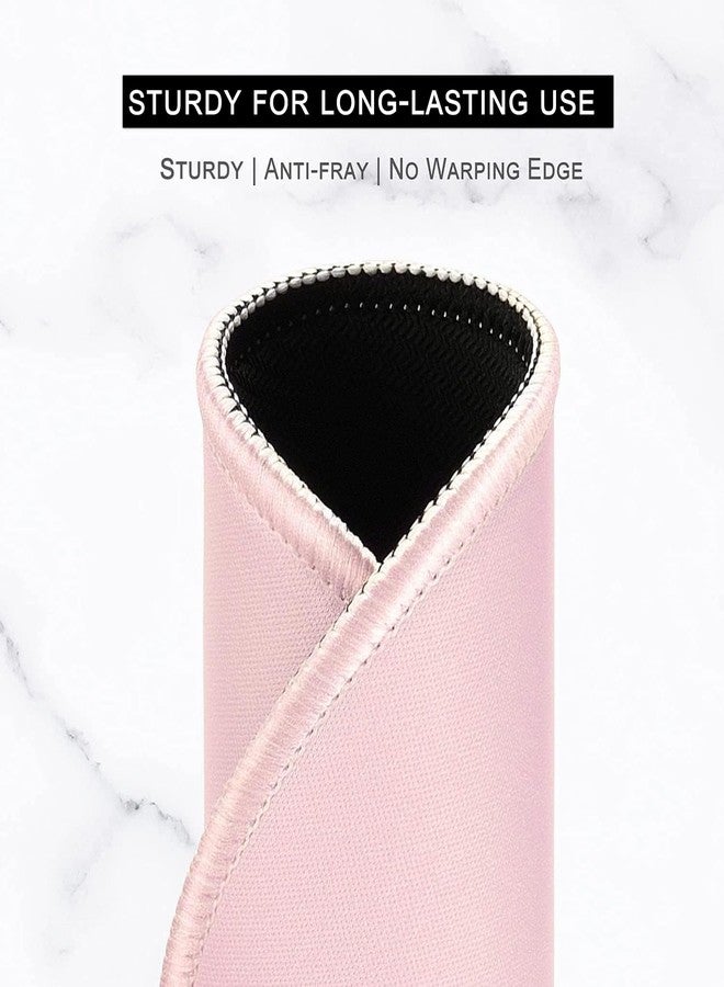 Hsurbtra Mouse Pad, Premium-Textured Small Round Mousepad 8.7 x 8.7 Inch Pink, Stitched Edge Anti-Slip Waterproof Rubber Pretty Cute Computer Mat for Office Home Gaming Laptop Men Women Kids - Image 4