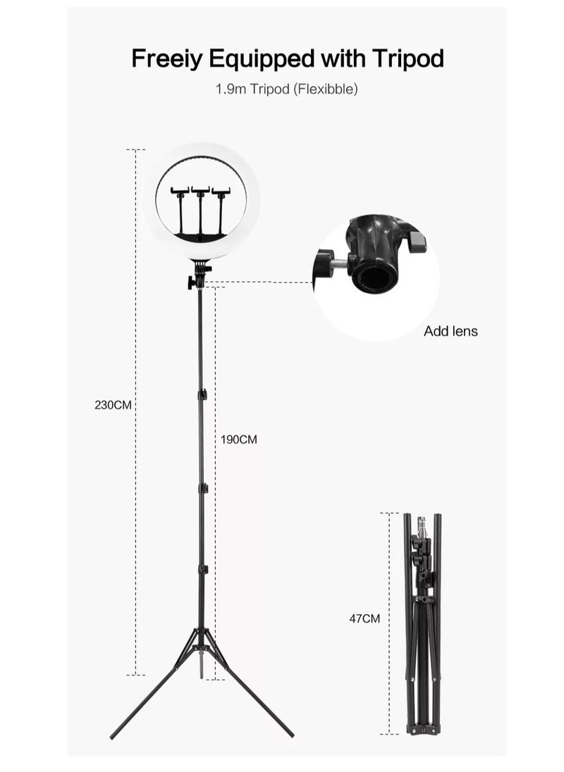 Pama 18N 18 Inch LED Photography Soft Ring Light With Tripod Stand  - Image 3