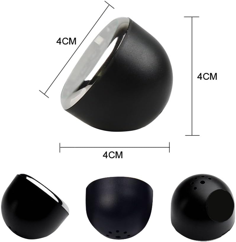 idain مقياس حرارة لوحة القيادة للسيارة - مقياس حرارة صغير للسيارة لتزيين فتحة الهواء 1.57 * 1.57 * 1.57 بوصة - Image 2