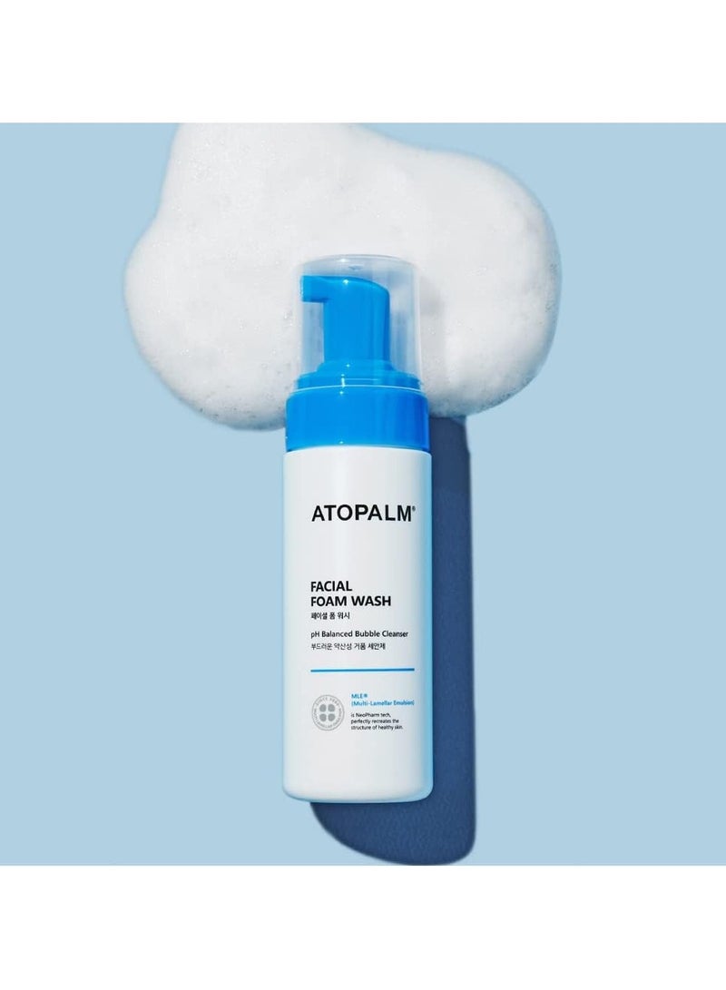 Atopalm Facial Foam Wash - pH Balanced Bubble Cleanser, Tear Free, Sulfate ,Paraben Free, Hypoallergenic for Sensitive Skin, EWG Green Grade, Foaming Facial Cleanser 5.07 Fl Oz, 150ml - Image 2