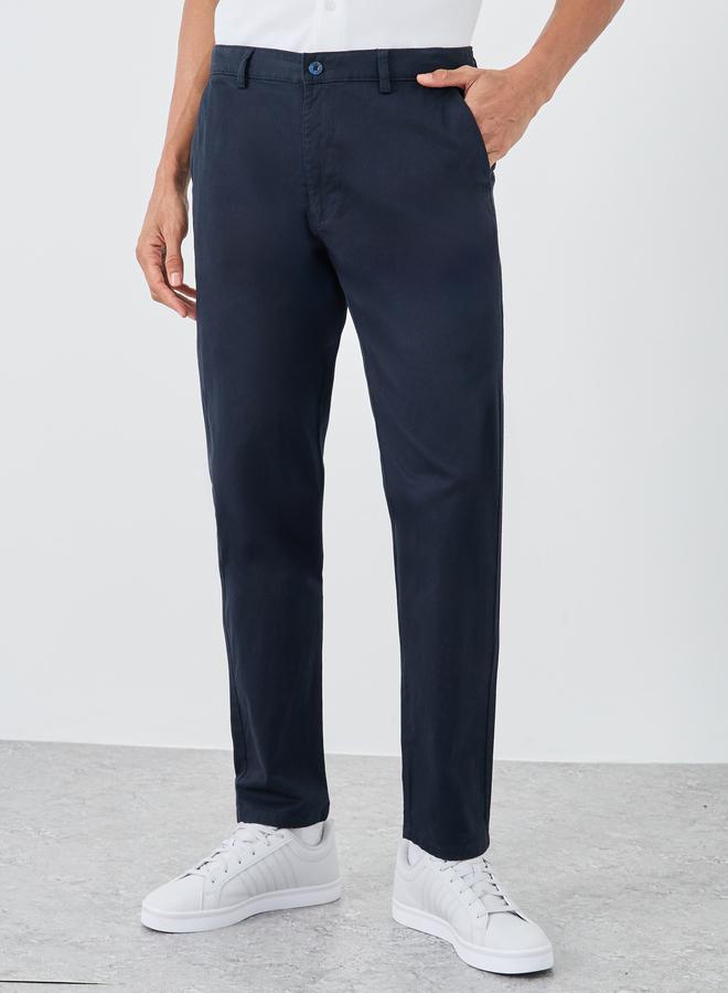 ستايلي بنطلون تشينو ستايلي بقصة عادية من تويل - Image 1