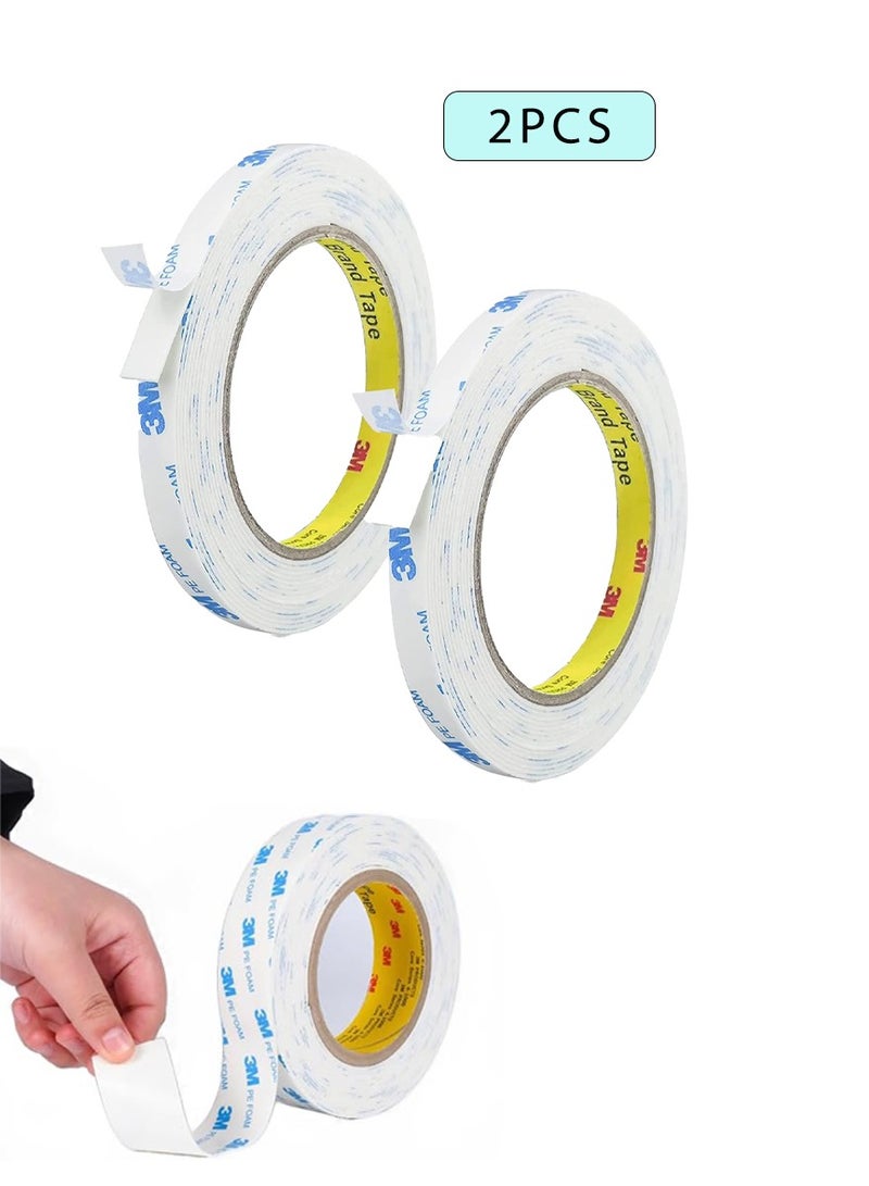 ثري ام شريط مزدوج من جانب 1 سم*3meter ، شريط تثبيت شركات شديدة التحمل ، قابلة للإزالة شرائط شريط الرغوة PE القابلة للإزالة ، شريط لاصق قوي مضاد للماء أضرار خالية - Image 1