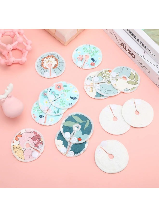 Sosation 32 Pieces G Tube Button Covers Tube Pad G Tube Pads Holder Cotton Pads for Feeding Support Reusable Feeding Tube Supplies Soft G Tube Covers for Breastfeeding Nursing Care, 4 Designs (Floral) - Image 5