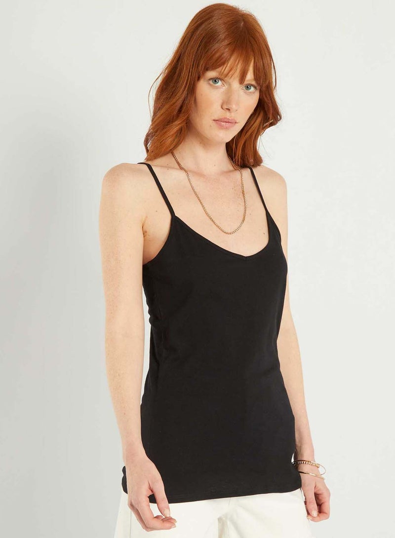 Kiabi spaghetti-strap-top-black-1 - Image 4