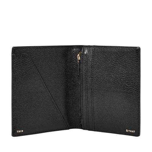Fossil Womens Passport Leather Wallet RFID Blocking Travel Passport Holder Case Black Model SLG1499001 - Image 3