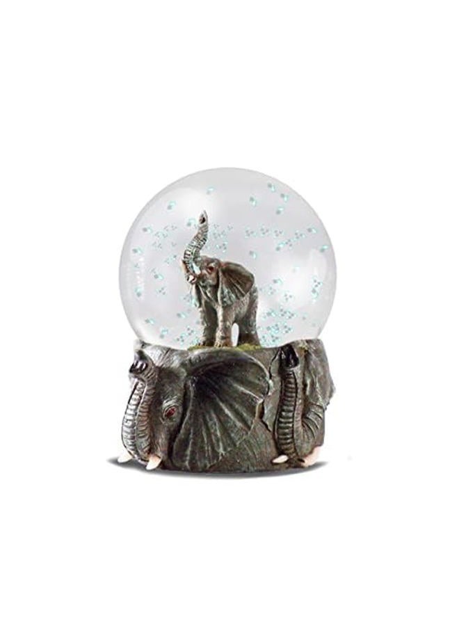 Deluxebase Water Globe - Elephant from Elephant Snow Globe with Resin Figurine and Moulded Base. Great home decor, ornaments and gifts. - Image 1