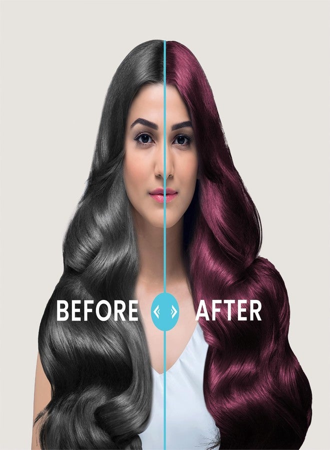 ENEGA Burgundy Cream Hair Color 120 ML - Pack of 2, Extracted with Argan Oil and Green Tea - Image 5