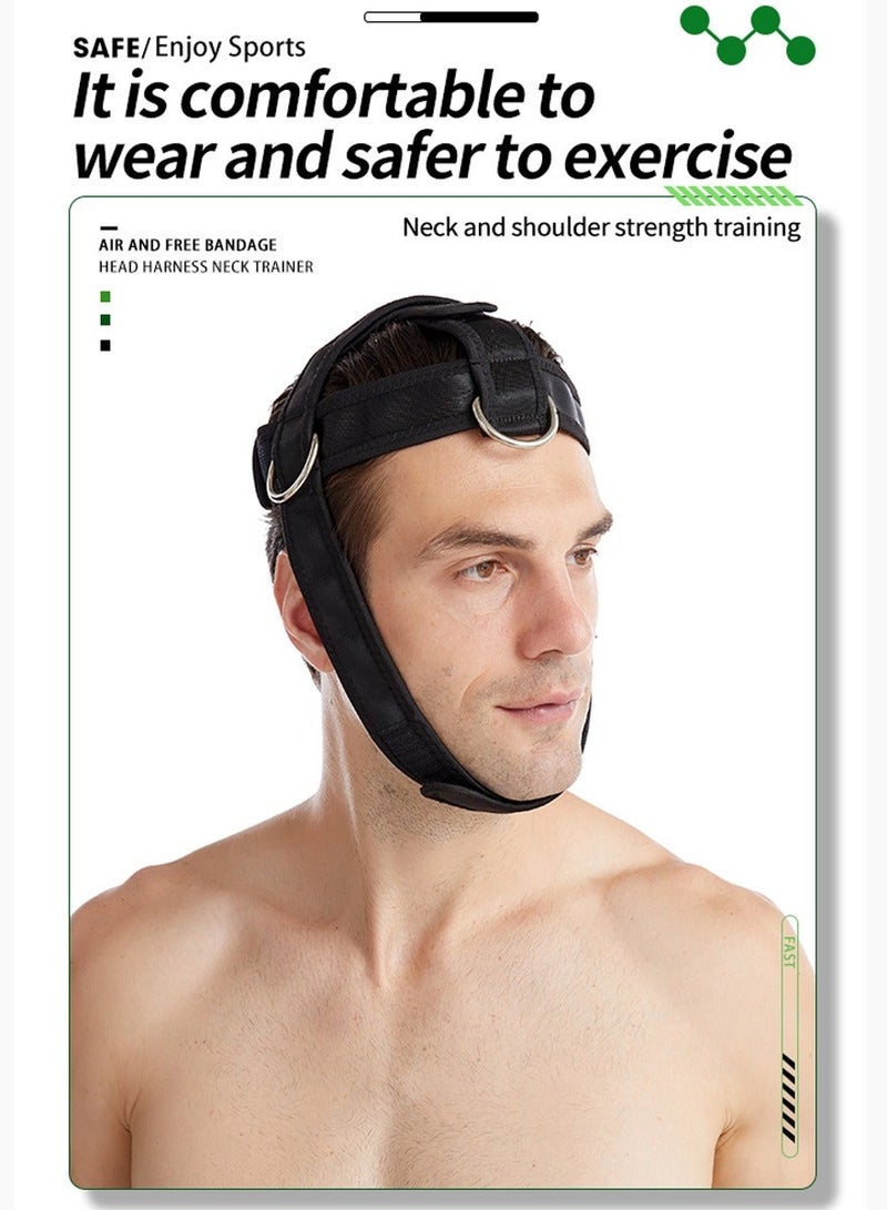 Neck Harness for Weight Lifting, Resistance Training, Neck Workout and for Strength Training, Neck Exercise Equipment for Big Neck Muscles Workout and StrongerTraps Muscles, Improve Muscle Strength - Image 4