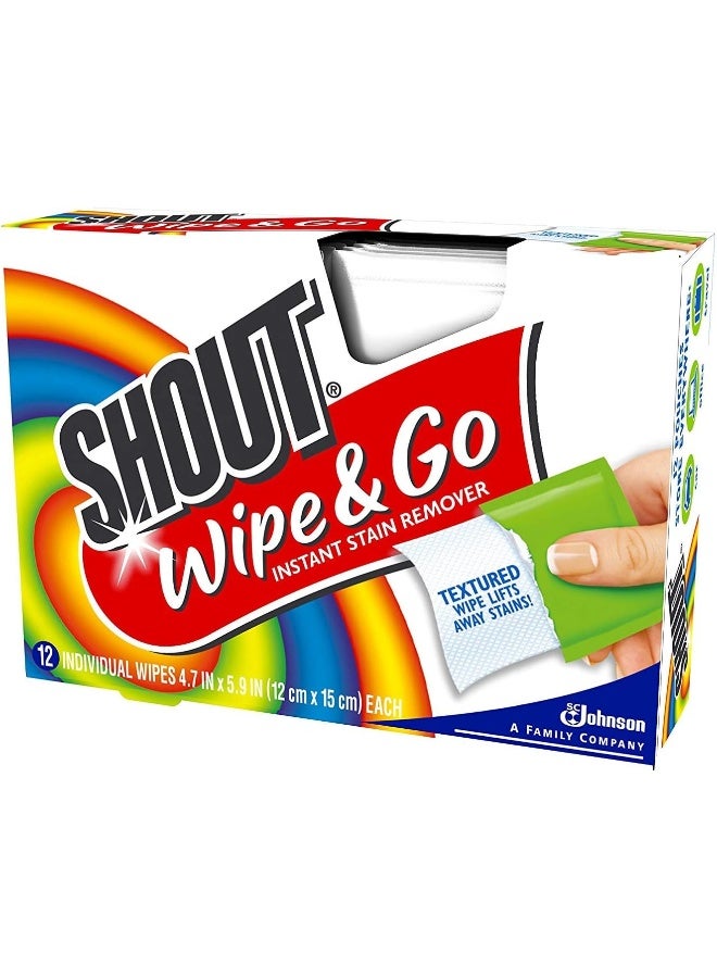 Shout Wipe & Go 12Ct Wipes 4 Pack, Multicolor,12 Count (Pack of 4) - Image 3