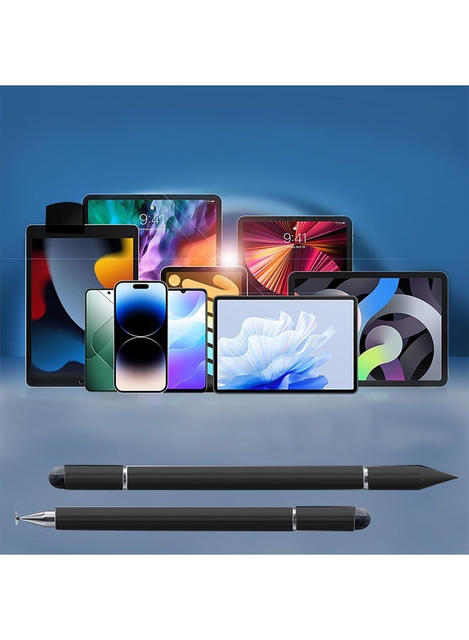 فانجو قلم 3 في 1 للشاشة التي تعمل باللمس، قلم قرص مغناطيسي عالي الحساسية والدقة لأجهزة iPad/Apple/iPhone/Samsung/Android ذات جميع شاشات اللمس السعوية (أسود) - Image 5
