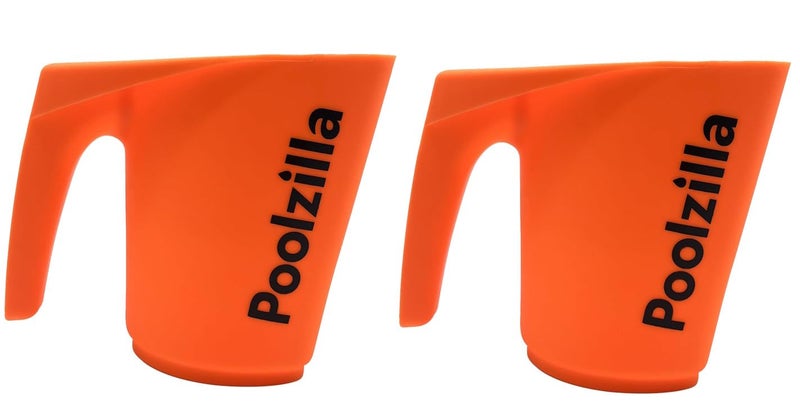 Poolzilla 2 Pack DE|Chemical Scooper, Measures 6" x 5.4", Can Hold (1 Liter/2 Lbs) of Substance - Image 1