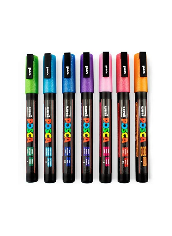 Posca Glitter Paint Pen Markers 0.9mm - 1.3mm PC3M