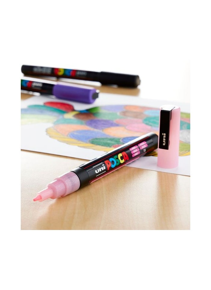 Posca Glitter Paint Pen Markers 0.9mm - 1.3mm PC3M