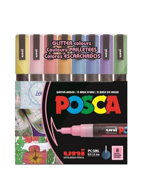 Posca Glitter Paint Pen Markers 0.9mm - 1.3mm PC3M