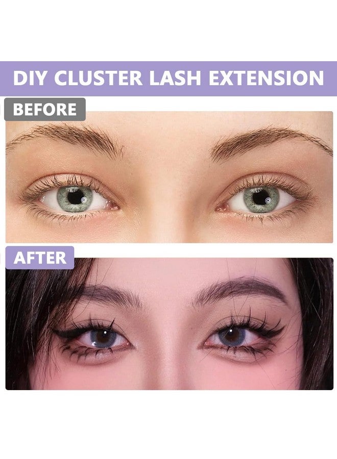 maycreate ® 120Pcs Lash Clusters Diy Eyelash Extensions For Women, Cluster Lashes Wispy False Eyelashes 9-11Mm Mixed, Natural Long Individual Flare Lashes Cluster False Eyelashes - Image 5