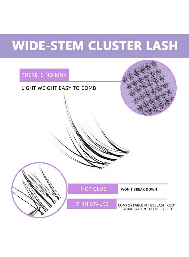 maycreate ® 120Pcs Lash Clusters Diy Eyelash Extensions For Women, Cluster Lashes Wispy False Eyelashes 9-11Mm Mixed, Natural Long Individual Flare Lashes Cluster False Eyelashes - Image 3