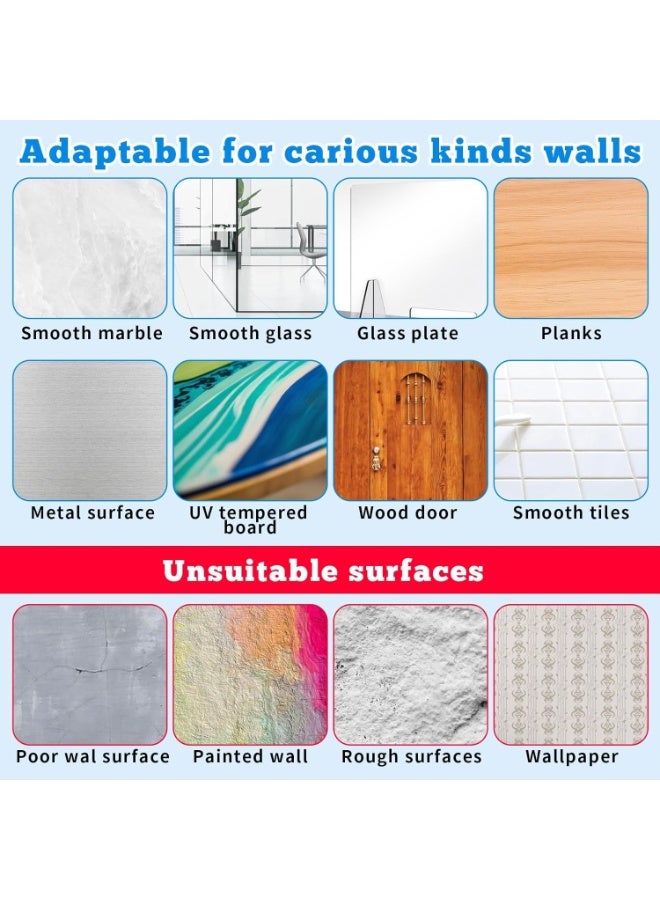 20 Pcs Self Adhesive Wall Hooks No Drill Hooks For Hanging, No-Trace Sticker Frame Hangers Without Nails For Mount Wall Shelf, Heavy Duty Adhesive Wall Hooks For Kitchen,Bathroom,Home,Office - Image 5