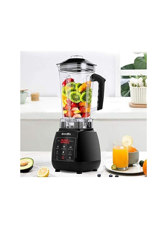 Biolomix - Countertop Digital Touchscreen Blender - 2L Jug, Smart Settings With Led Display, Adjustable Timer & Speed, Peak 2200W Powerful Motor For Milkshakes, Smoothies And Sauces - Image 1