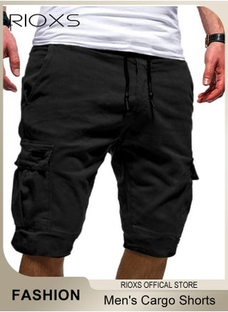 Men's Cargo Shorts,Elastic Waist Drawstring Classic Shorts,Stretch Knee Length Pants With Pockets,Breathable Lightweight Shorts For Work Sports Or Daily Wear - pzsku/ZDCE8FB2F82F1E44973AAZ/45/1746385422/68bd6e35-233f-4c63-a64e-bd55aebd5be2