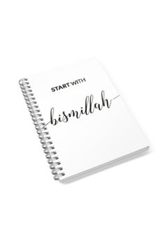 LIT Notebook Spiral Hardcover White/Black 