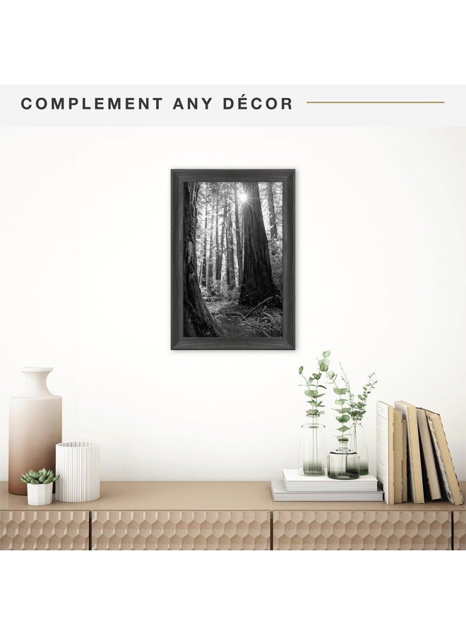 MCS Classic Studio Gallery Frame, Black Woodgrain, 11 x 17 in, Single - Image 2