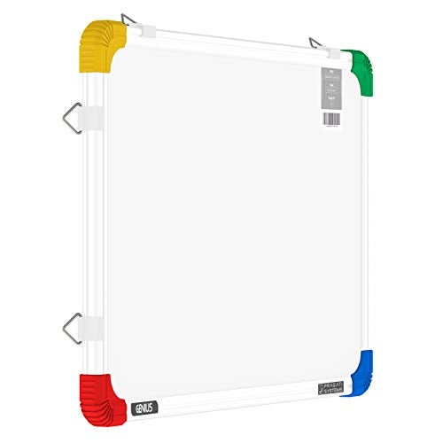 Pragati Systems® Genius Non-Magnetic Double-Sided White Board and Chalk Board for Kids, Home & Kitchen | Compact & Convenient Marker & Chalk Writing Board | Extra Small Size 1x1.5 Feet (Pack of 1) - Image 1