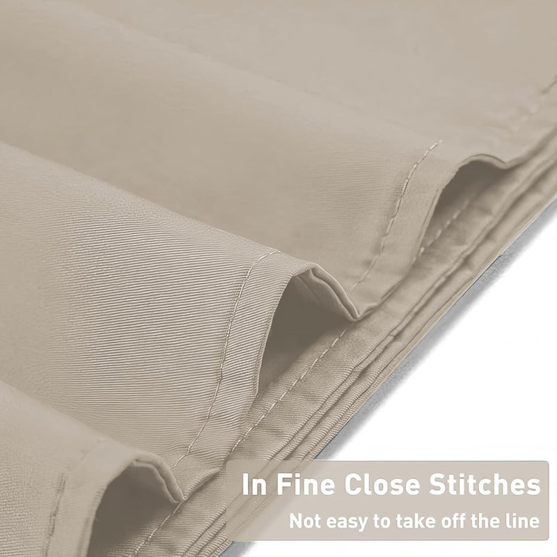 Weighted Idea Cool Removable Duvet Cover 60"x80" for Weighted Blanket, Oeko-texCertified 100% Cotton, (Soft and Fabric, Khaki) - Image 5