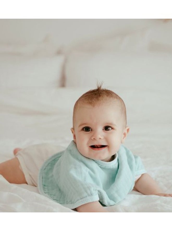 Anvi Baby Set of 3 Organic Bamboo Burp and Bib Cloth Cirrus  - Image 4