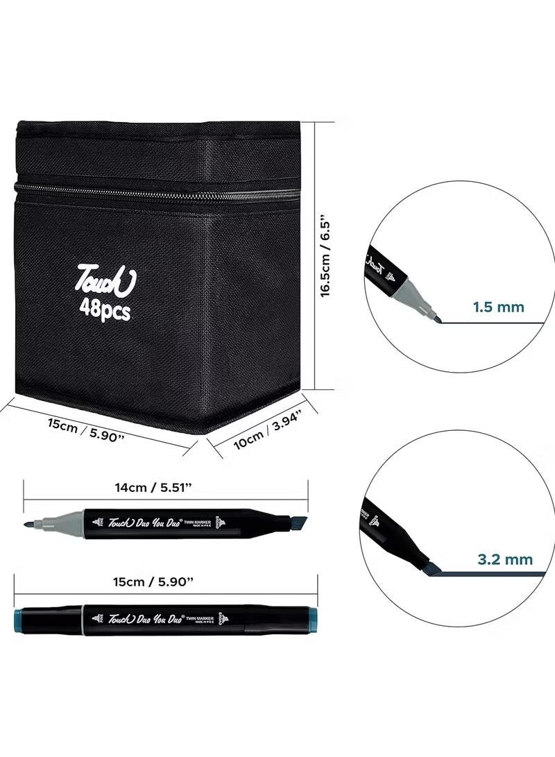 توتش Valkyrie 48-Piece Touch Art Marker Set - Image 3