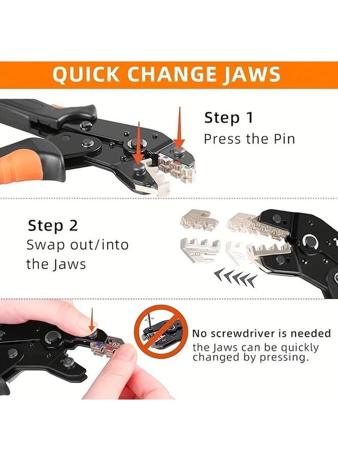 6 في 1 مجموعة كماشة كرمبة سريعة التغير JZSN 58B6J مع 6 أزواج من الفكين للمحطات الكهربائية - Image 5