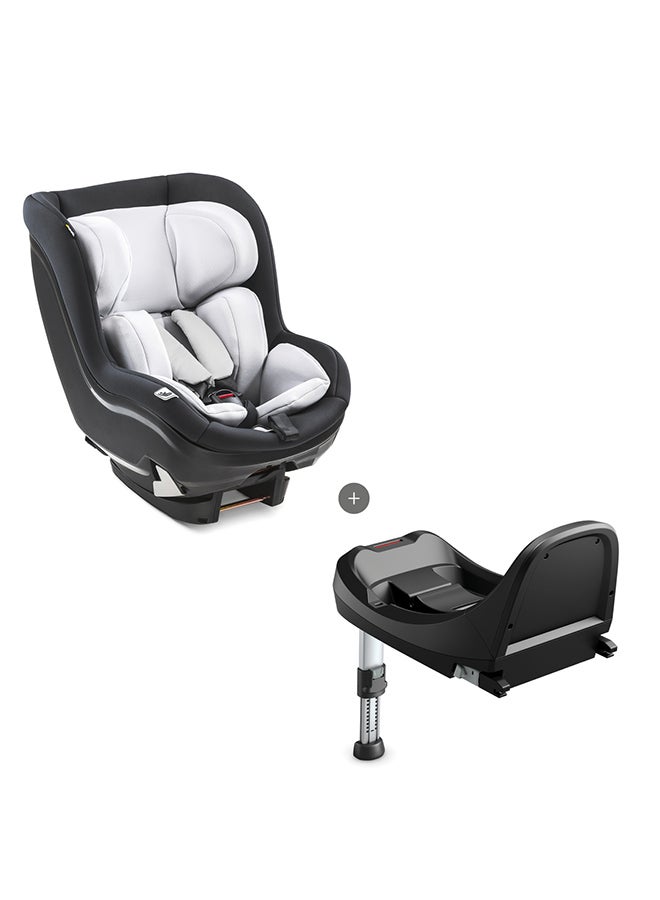 hauck Ipro Kids Set Car Seats, Plus Base, Isize, Rear - Facing From 40 - 105Cm Body Size, Forward - Facing From 76Cm Body Size, 0M To 4Y - Lunar - Image 1