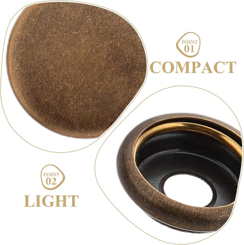 BCOATH 25 Sets Metal Snap Buttons Snap Fasteners Kit for Marine Canvas Boat Covers, Antique Copper Color Press Studs Suitable for Sewing and Outdoor Repairs - Image 3